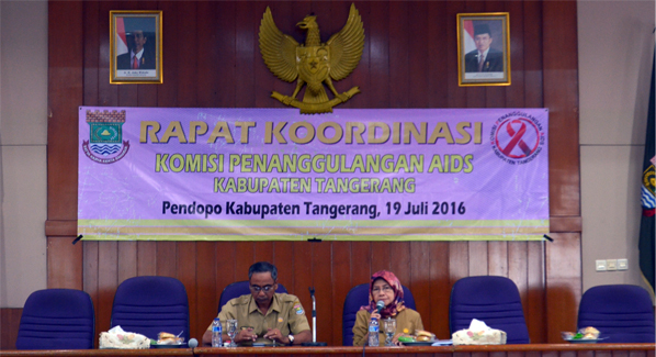 Merespon RAPERDA HIV Yang Diusulkan oleh DPRD melalui Rapat Koordinasi Anggota KPA Kabupaten Tangerang